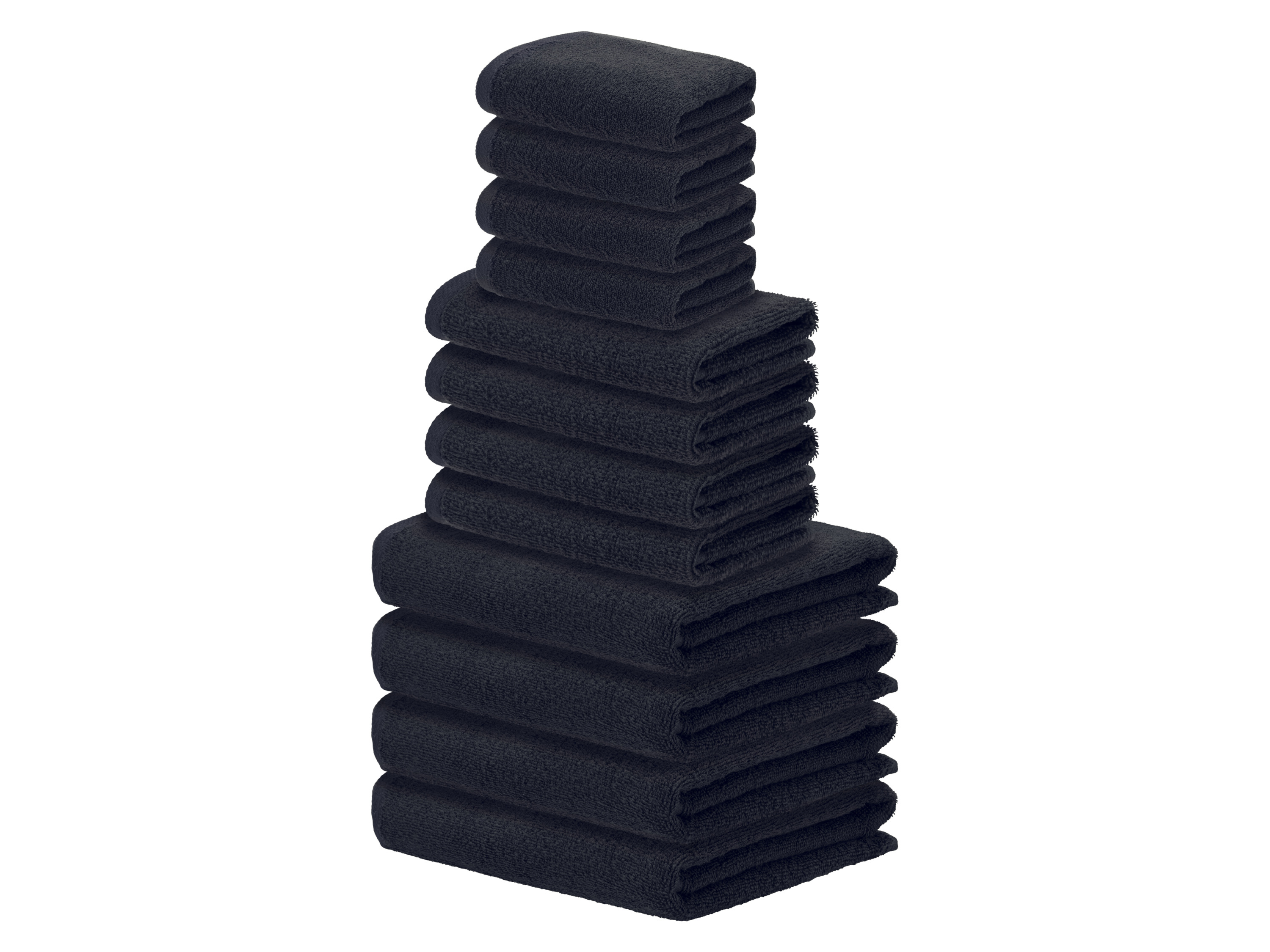 LIVARNO® Komplet ręczników frotte, 12-częściowy (Niebieski)