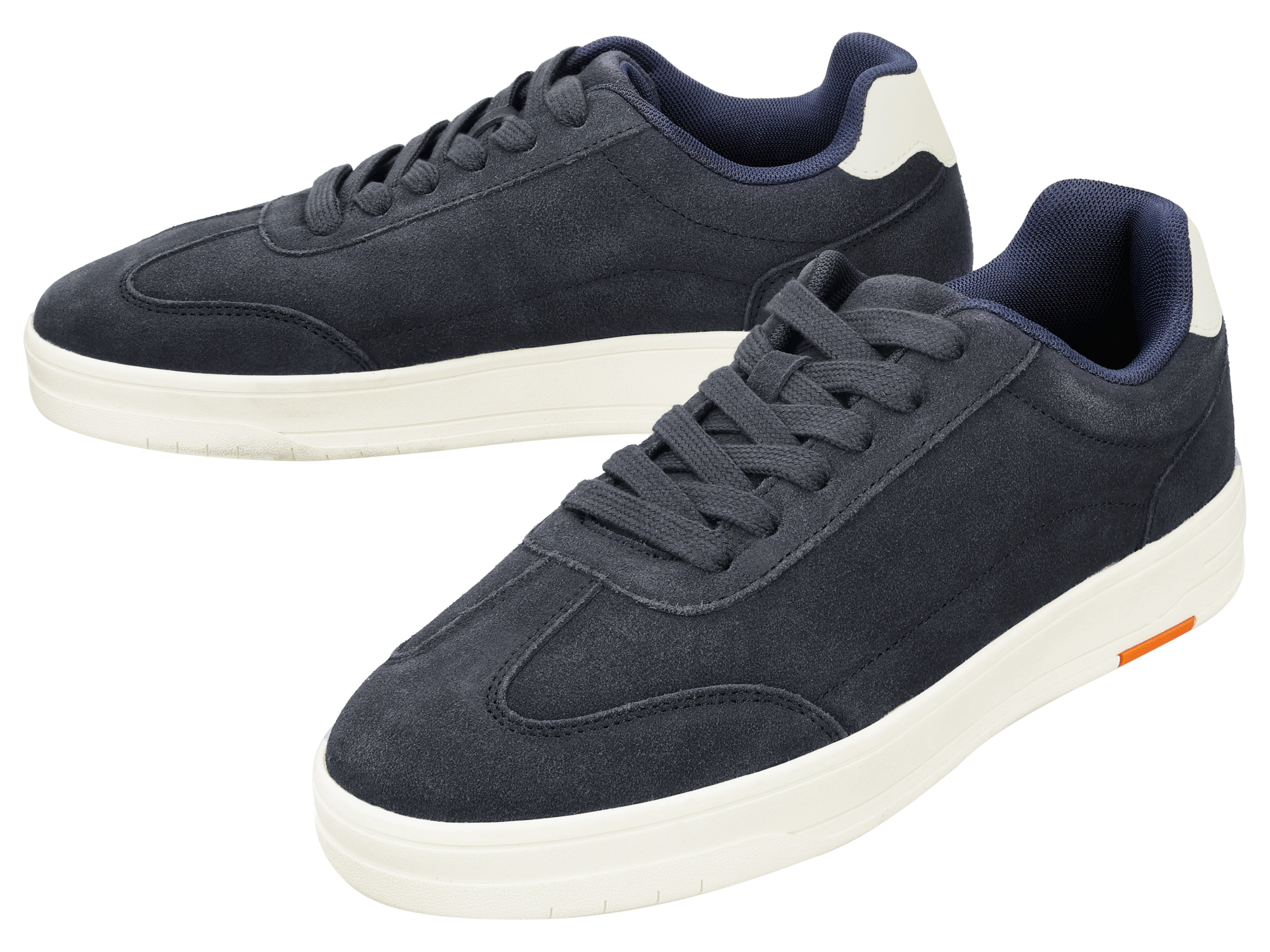 ESMARA MEN Skórzane sneakersy męskie (Granatowy, 41)