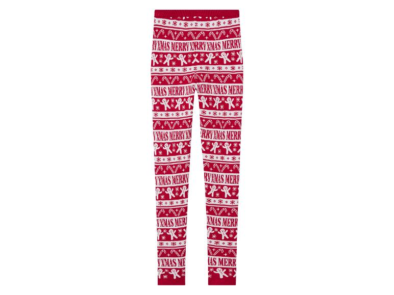 Legginsy świąteczne dziewczęce z dzianiny