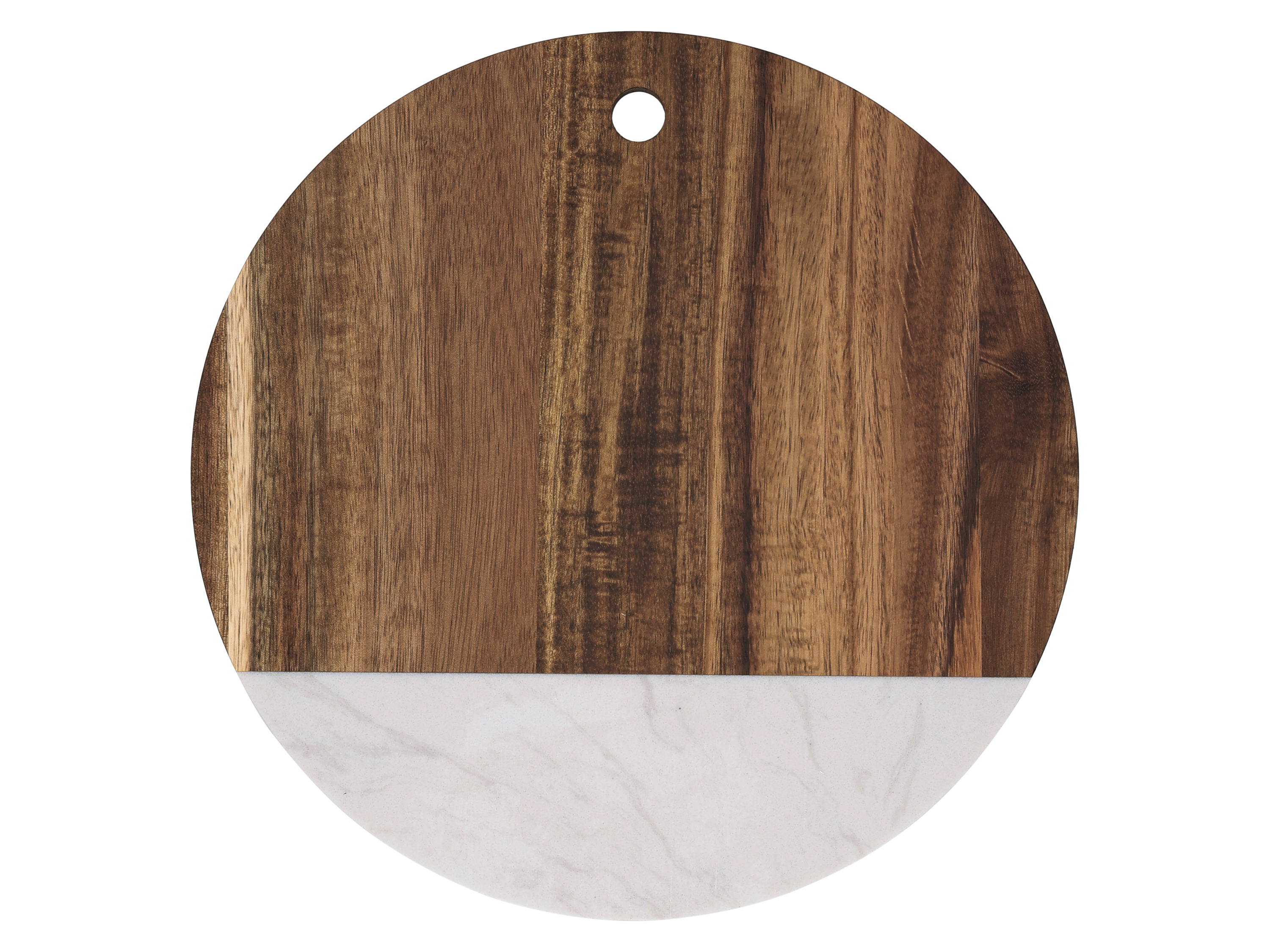 SILVERCREST® Deska do krojenia z drewna akacjowego  (okrągły jasny)