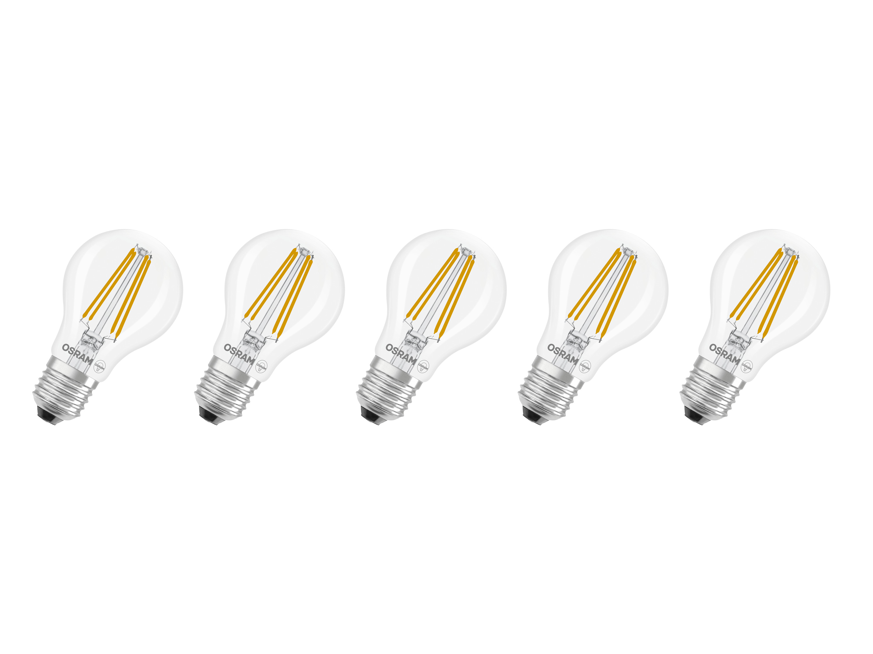 OSRAM Żarówki LED »Base Classic«, 5 sztuk. (CLA60, E27, 806 lm, 2700 K, Przejrzysty)