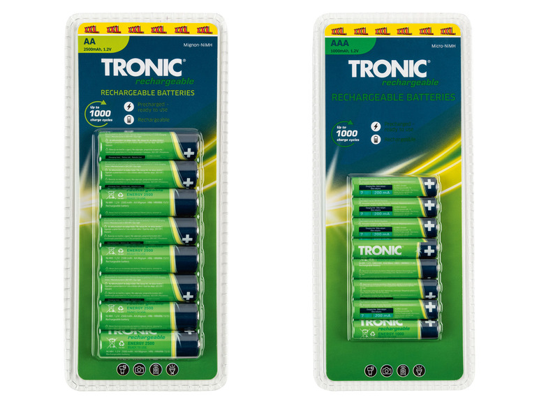 Pełny ekran: TRONIC® Baterie akumulatorki Ready 2 Use, 8 sztuk - zdjęcie 1