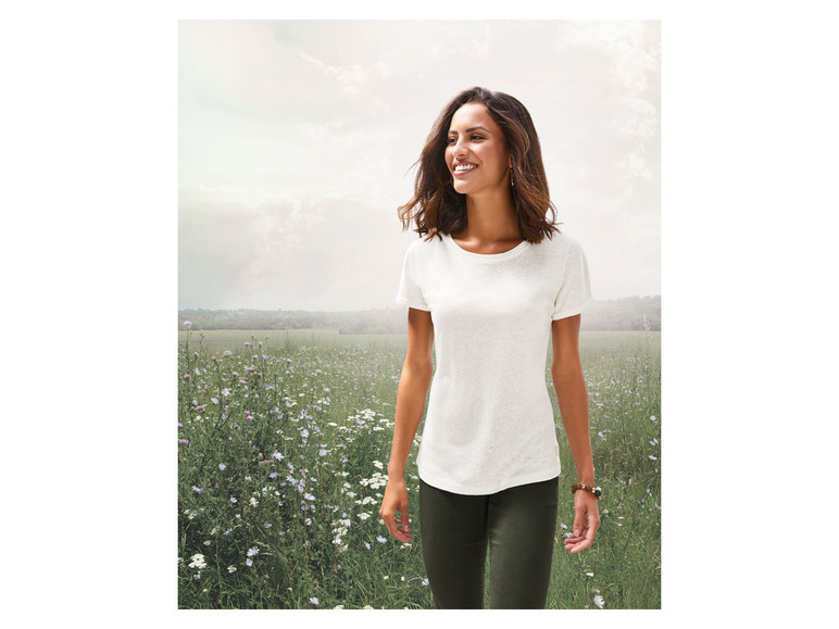 Pełny ekran: esmara® T-shirt damski z włóknem konopnym i bawełną organiczną - zdjęcie 9