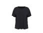 Czarny damski T-shirt
