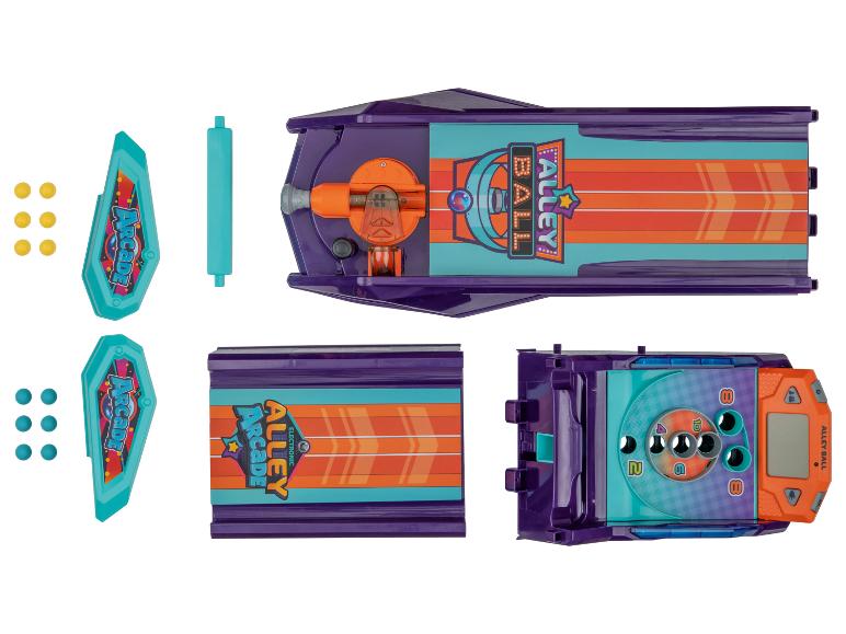 Elektroniczna gra arcade Alley Ball z tablicą wyników.