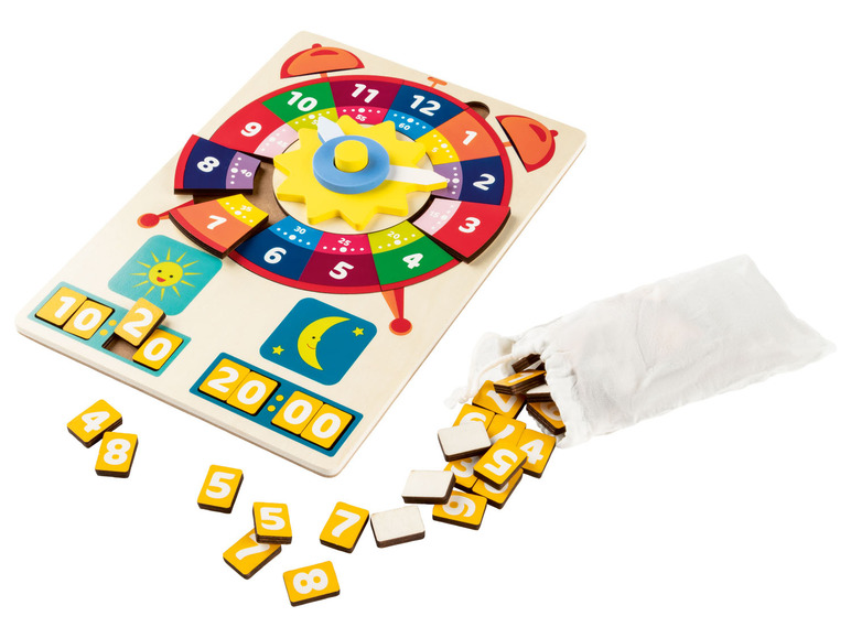 Pełny ekran: Playtive Puzzle edukacyjne z naturalnego drewna - zdjęcie 3