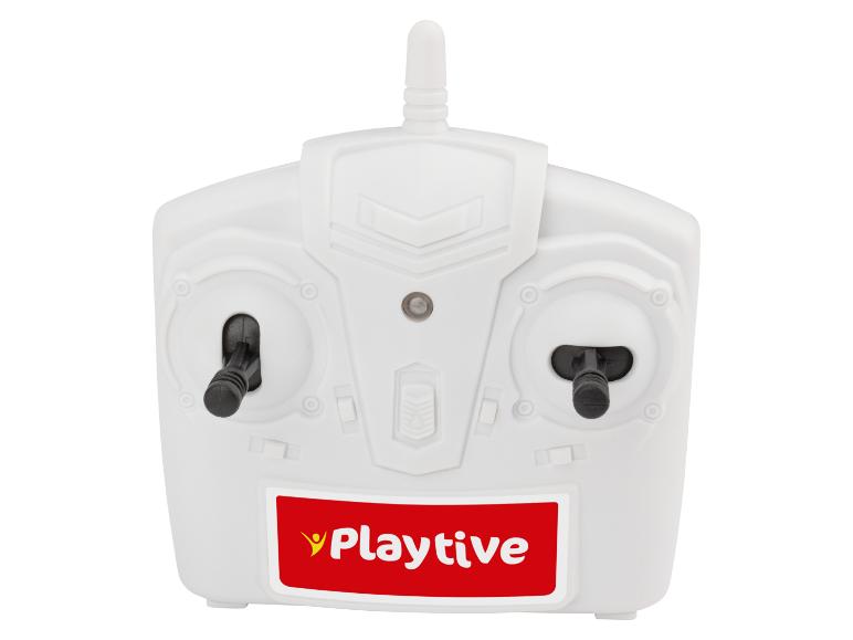 Biały pilot Playtive z dwoma przyciskami.