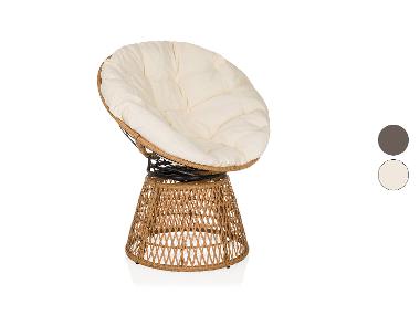 hjh LIVING Fotel Papasan obrotowy WEAVORA Outdoor