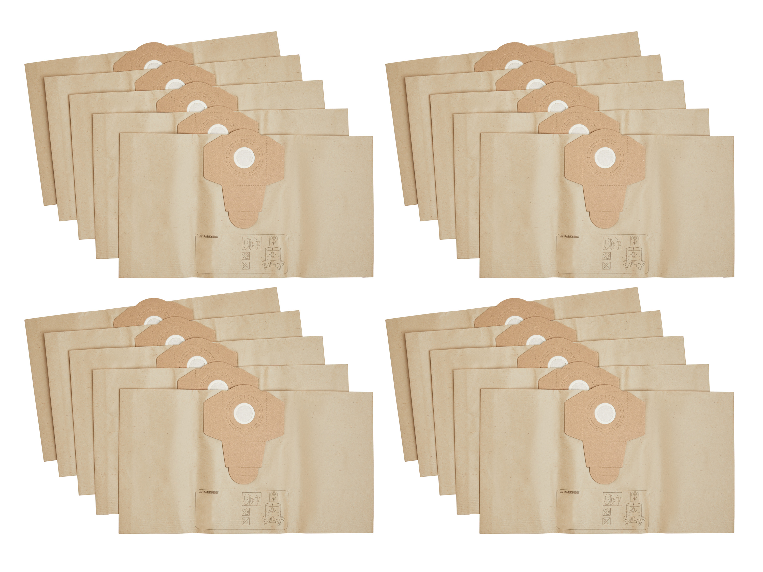 PARKSIDE® Worki do odkurzacza PFT 20 A1, 20 sztuk