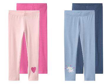 lupilu® Legginsy dziecięce z bawełną, 2 pary