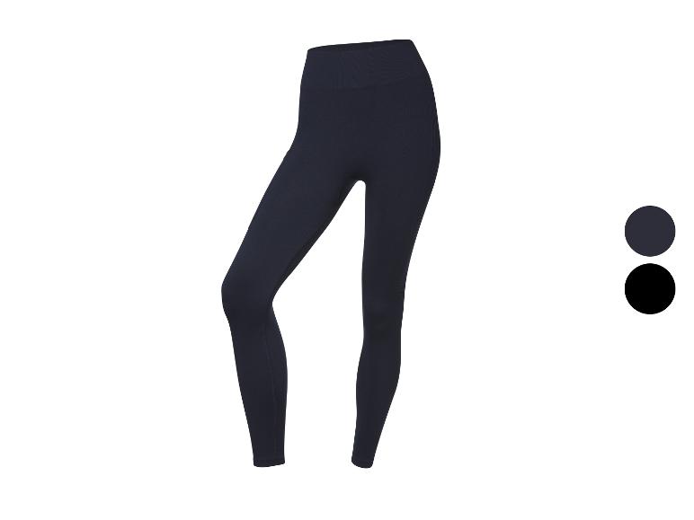 Czarne legginsy damskie z wysokim stanem