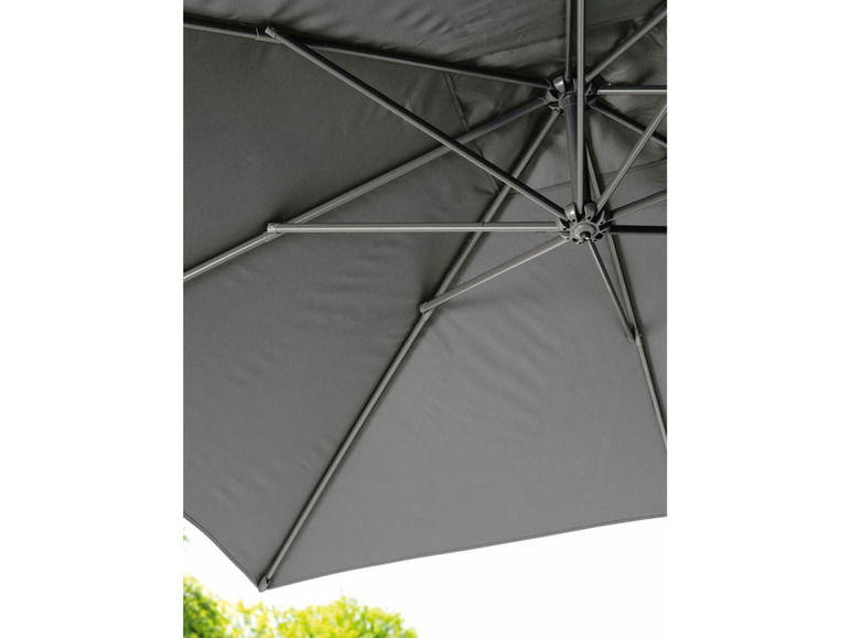 Pełny ekran: LIVARNO home Parasol ogrodowy, 2,5 x 2,5 m, antracyt - zdjęcie 9