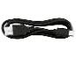 Czarny kabel USB-A do USB-C do ładowania i transmisji danych, zwinięty