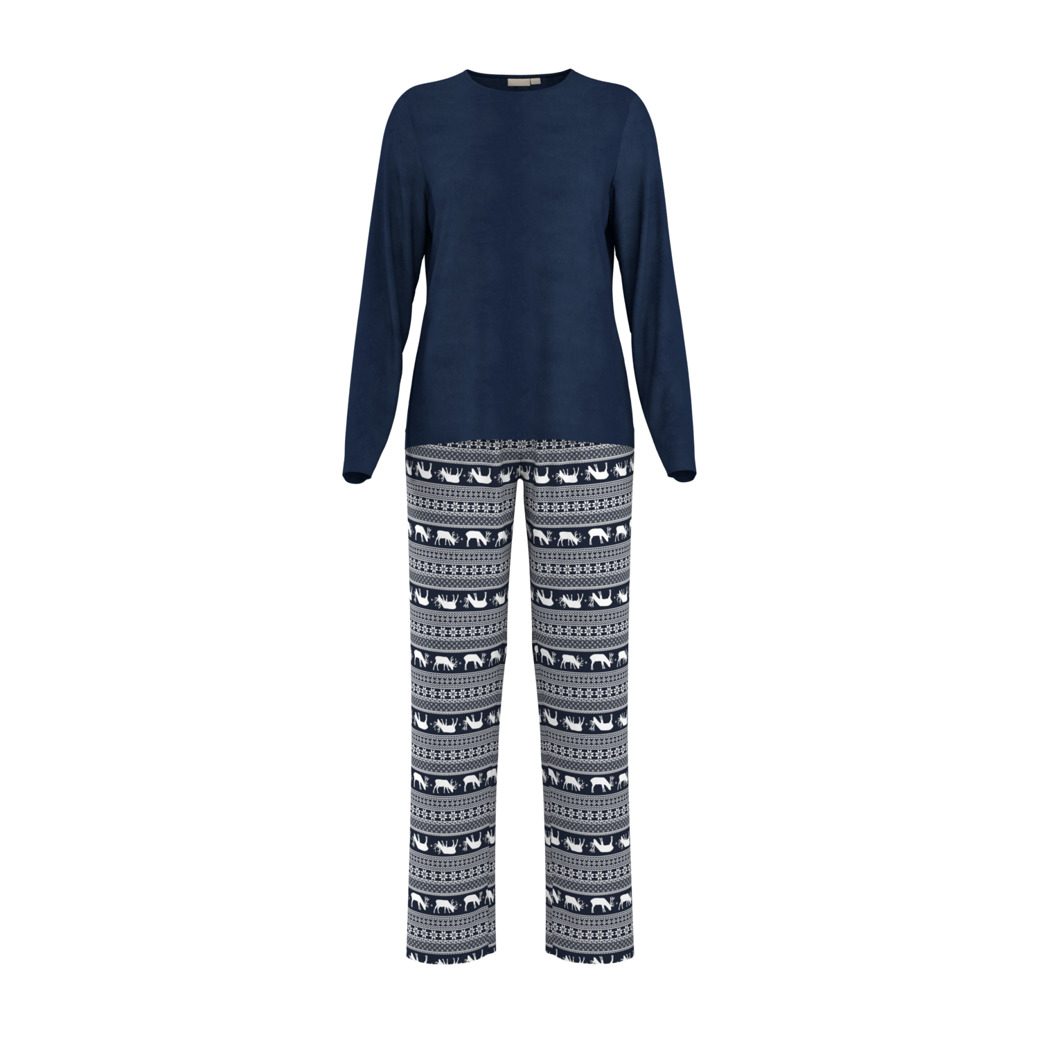 ESMARA® Piżama polarowa damska (Granatowy, L (44-46))