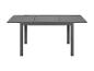Rozkładany stół ogrodowy z aluminium, ciemnoszary.