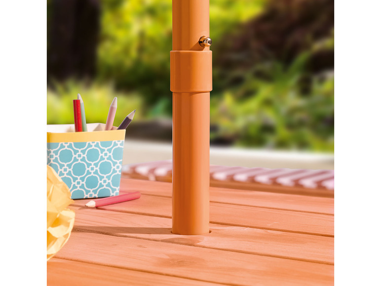 Pełny ekran: LIVARNO home Zestaw ze stołem ogrodowym dla dzieci, z 2 ławkami i parasolem - zdjęcie 6