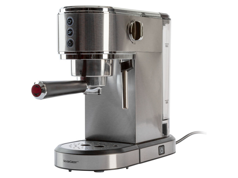 Pełny ekran: SILVERCREST® Ekspres do kawy ciśnieniowy kolbowy Slim SSMS 1350 B2, 1350 W - zdjęcie 2