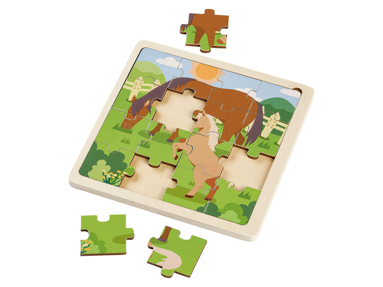 Pełny ekran: Playtive Puzzle drewniane, 17-elementów, 1 szt. - zdjęcie 15