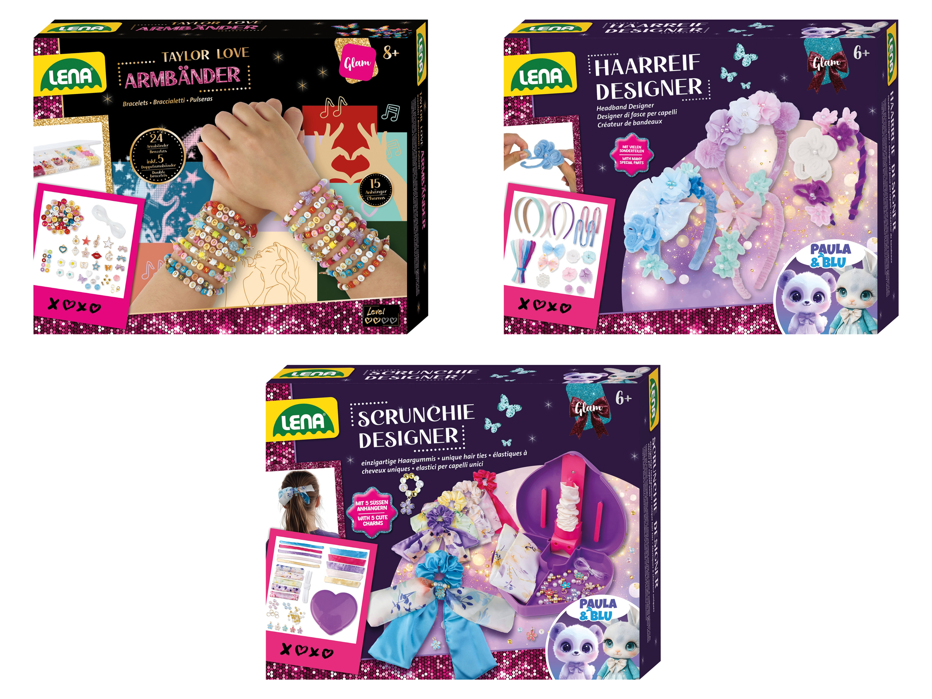 LENA Taylor Love bransoletki / Projektant opasek do włosów / Projektant scrunchies