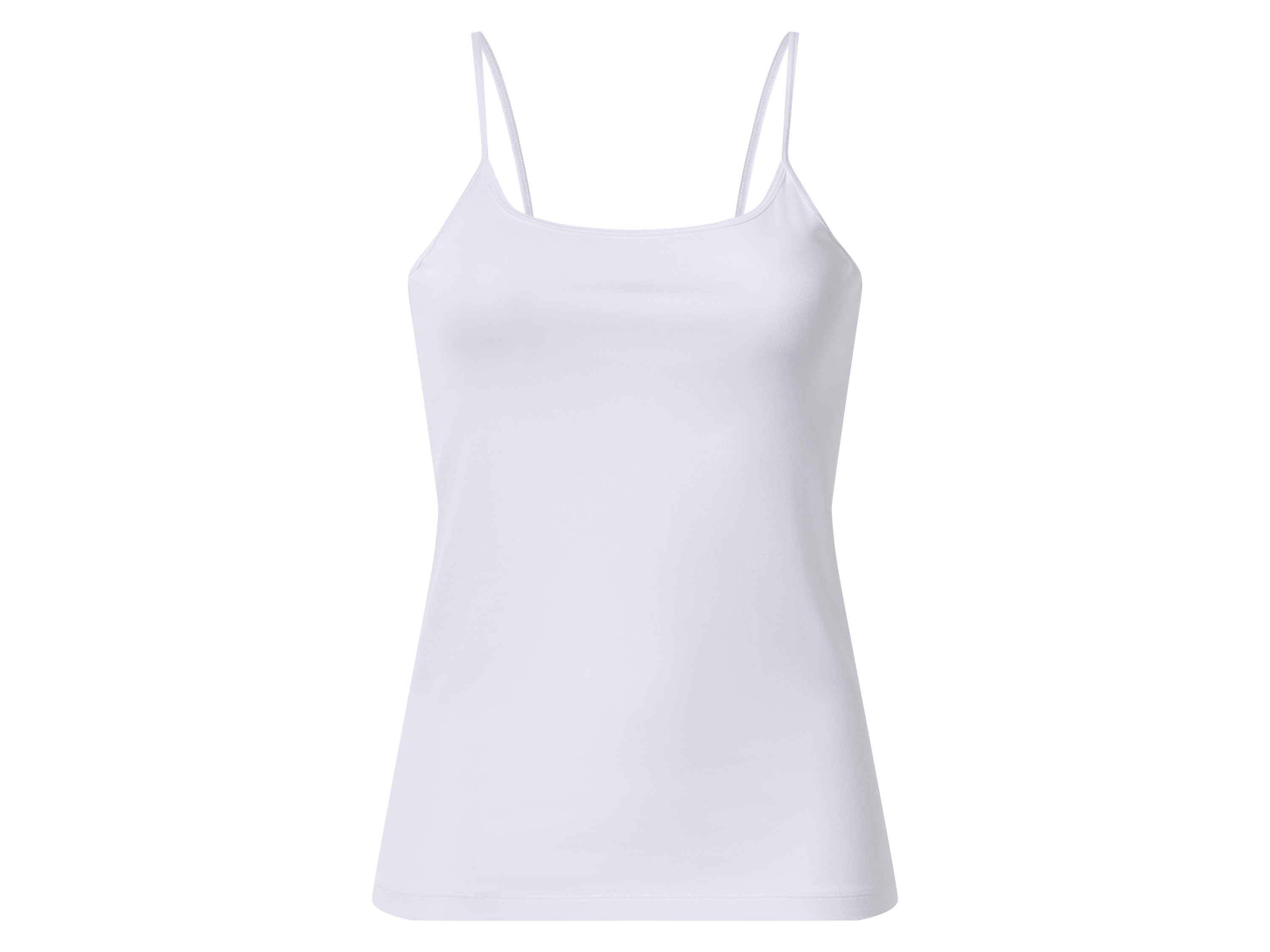 esmara® Top damski z bawełną na cienkich ramiączkach 