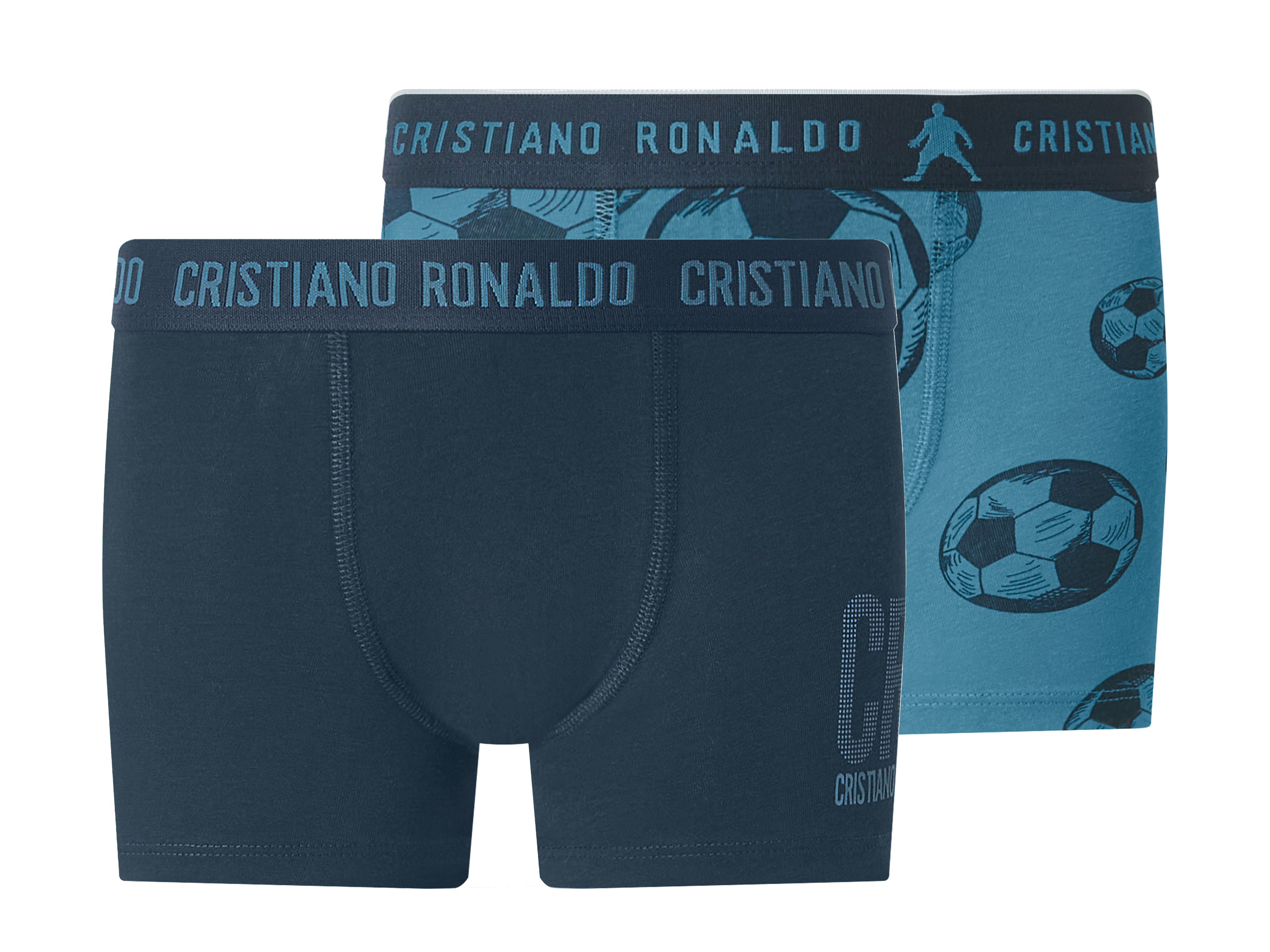 CR7 Bokserki dziecięce, 2 sztuki (Granatowy/niebieski, 110/116)