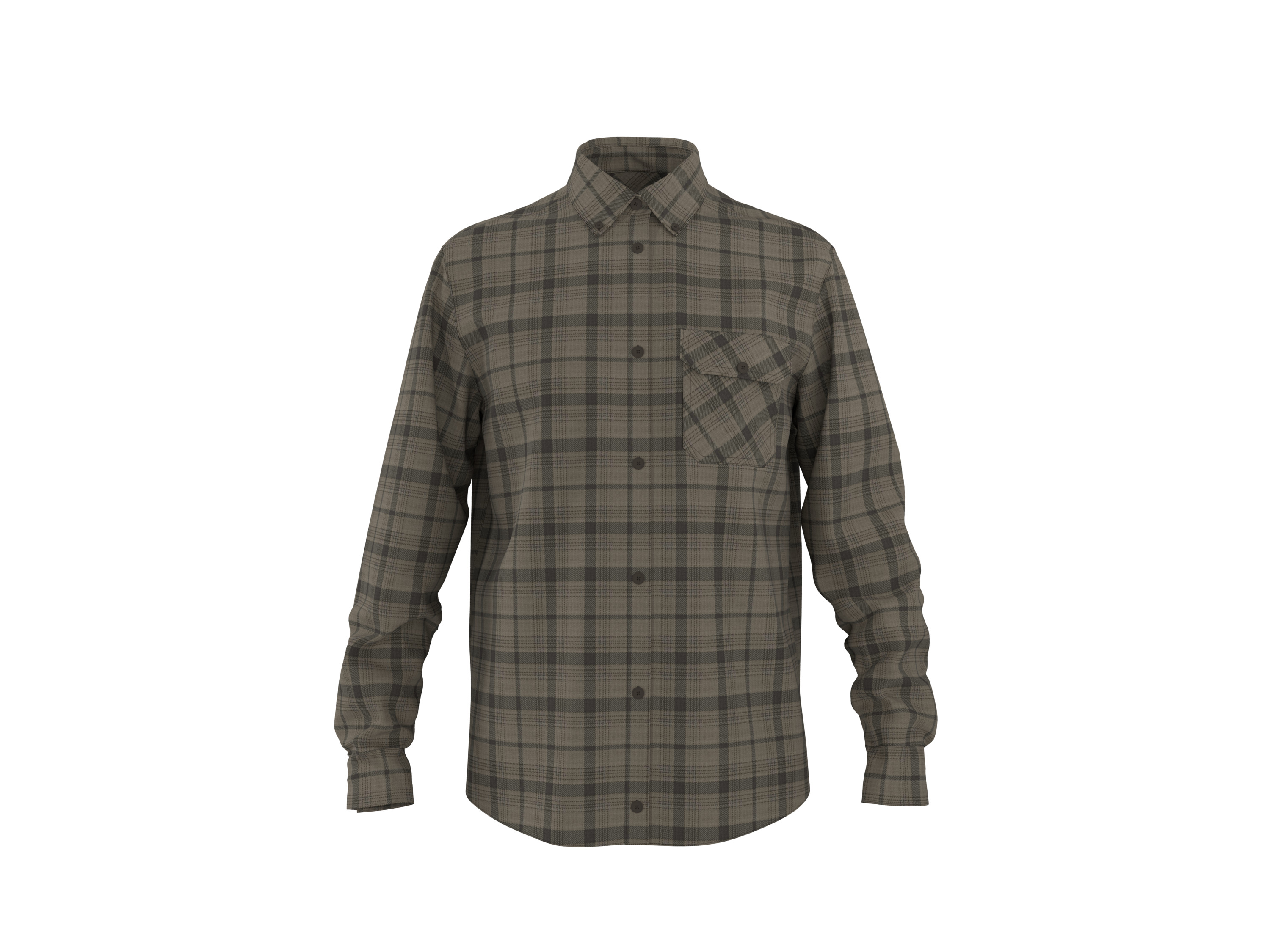 ESMARA MEN Koszula flanelowa męska (Brązowy, L (41/42))