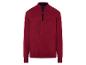 Czerwony sweter z półgolfem i zamkiem błyskawicznym, z logo Lyle & Scott.
