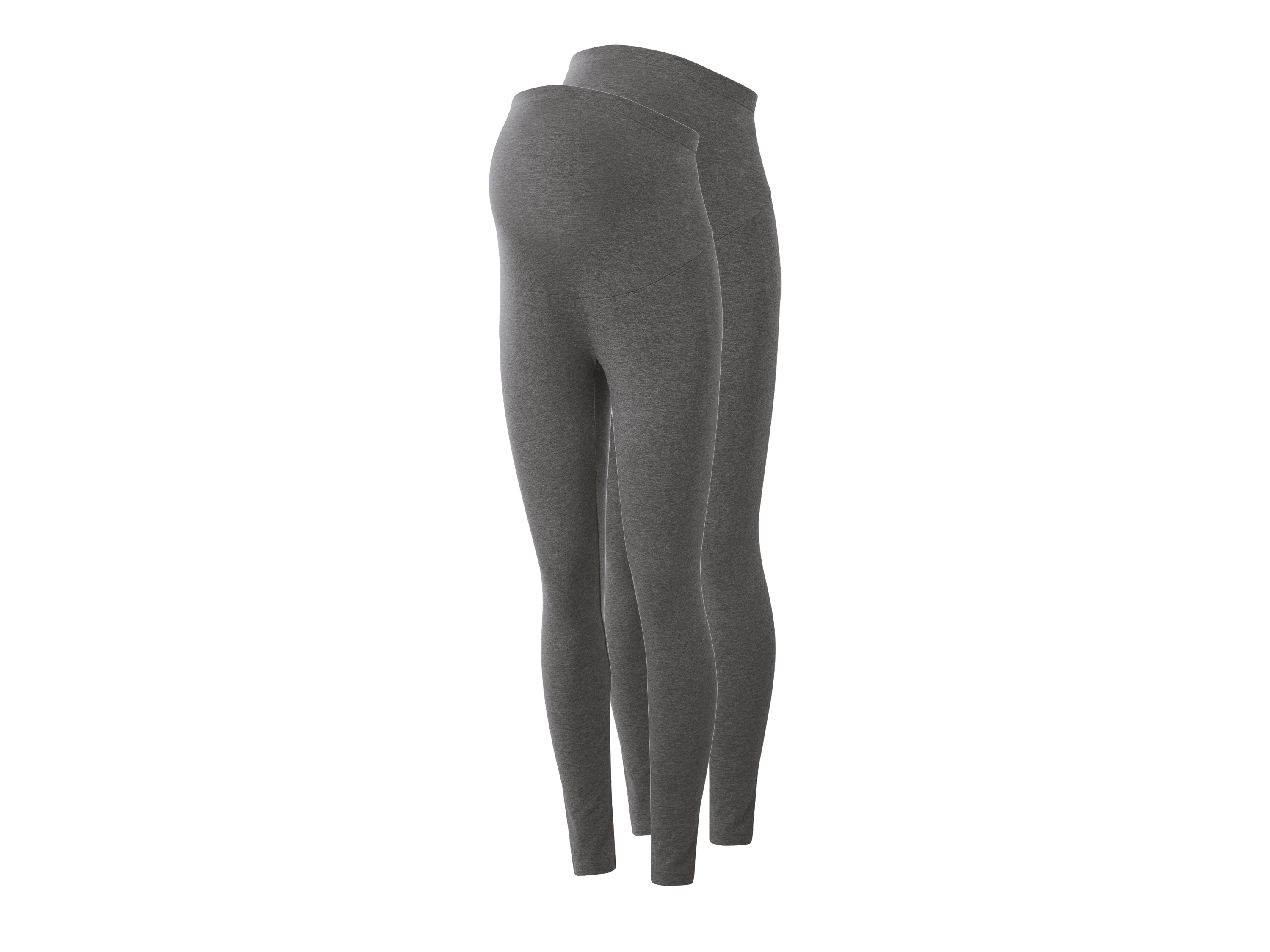 ESMARA® Legginsy ciążowe damskie, 2 pary (Szary, L(44/46))