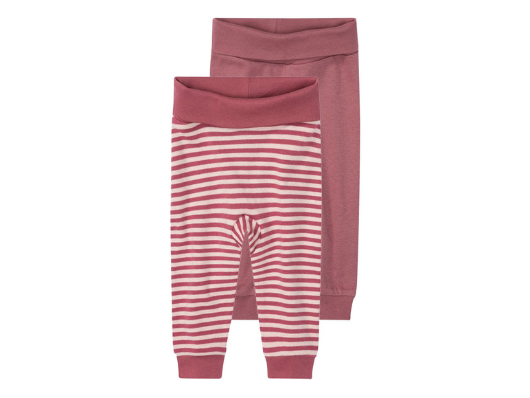 Pełny ekran: lupilu® Spodnie dresowe niemowlęce z bawełny organicznej, 2 pary - zdjęcie 2