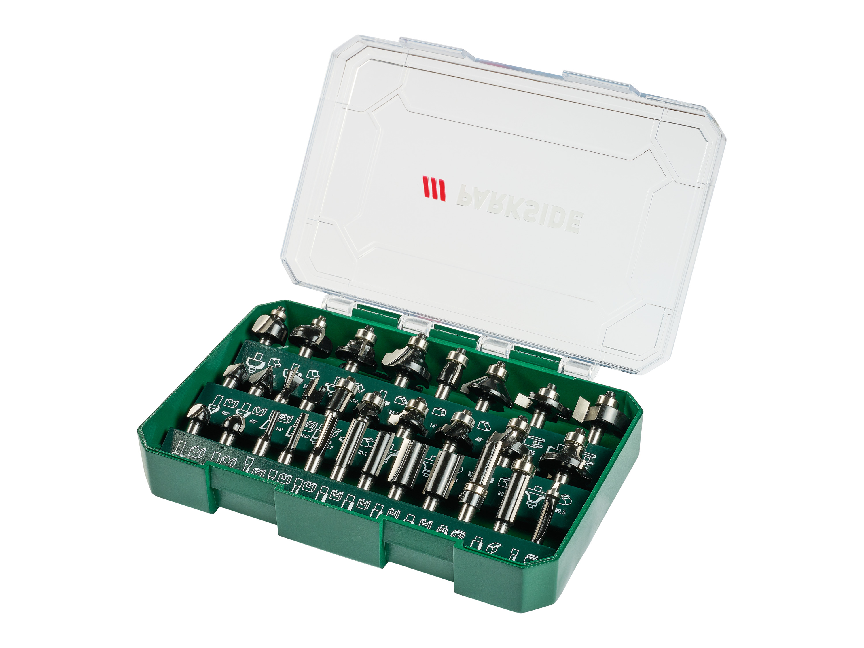 PARKSIDE® Zestaw frezów, 30 elementów