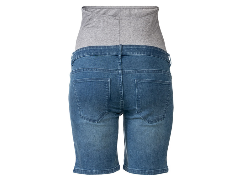 Pełny ekran: esmara Szorty jeansowe damskie ciążowe z elastycznym pasem - zdjęcie 7