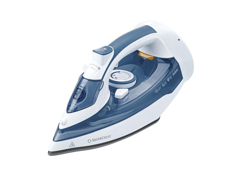 Żelazko parowe SilverCrest w kolorze białym i niebieskim