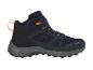 Wysokie buty trekkingowe, granatowo-czarne.
