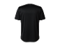 Czarny t-shirt z krótkim rękawem.