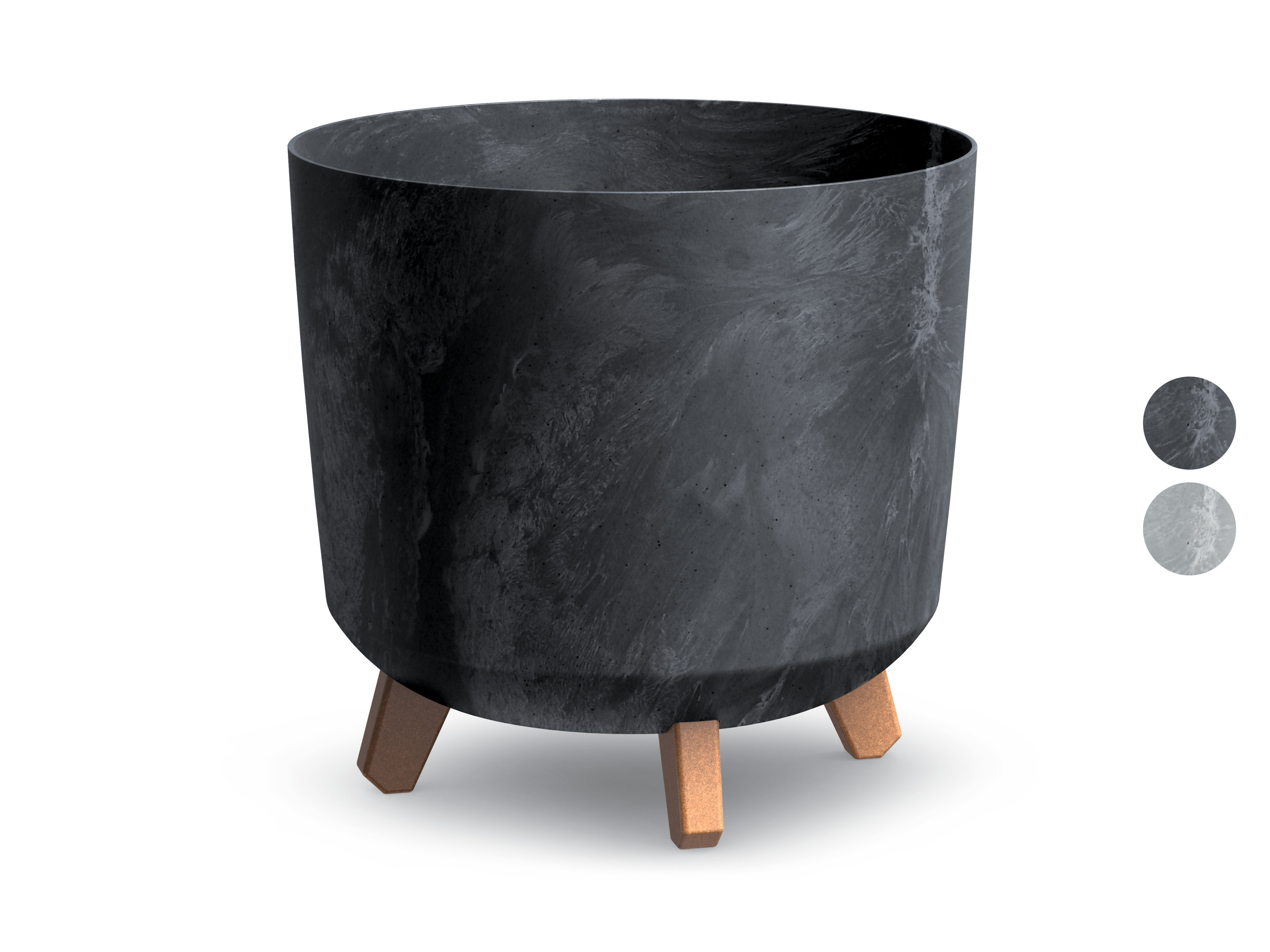PROSPERPLAST Doniczka »GRACIA TUBUS«, 285x298 mm, efekt betonu.