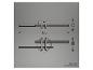 Rysunek techniczny lampy z wymiarami: 585x160x75 mm.