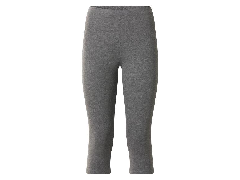 Damskie szare legginsy capri