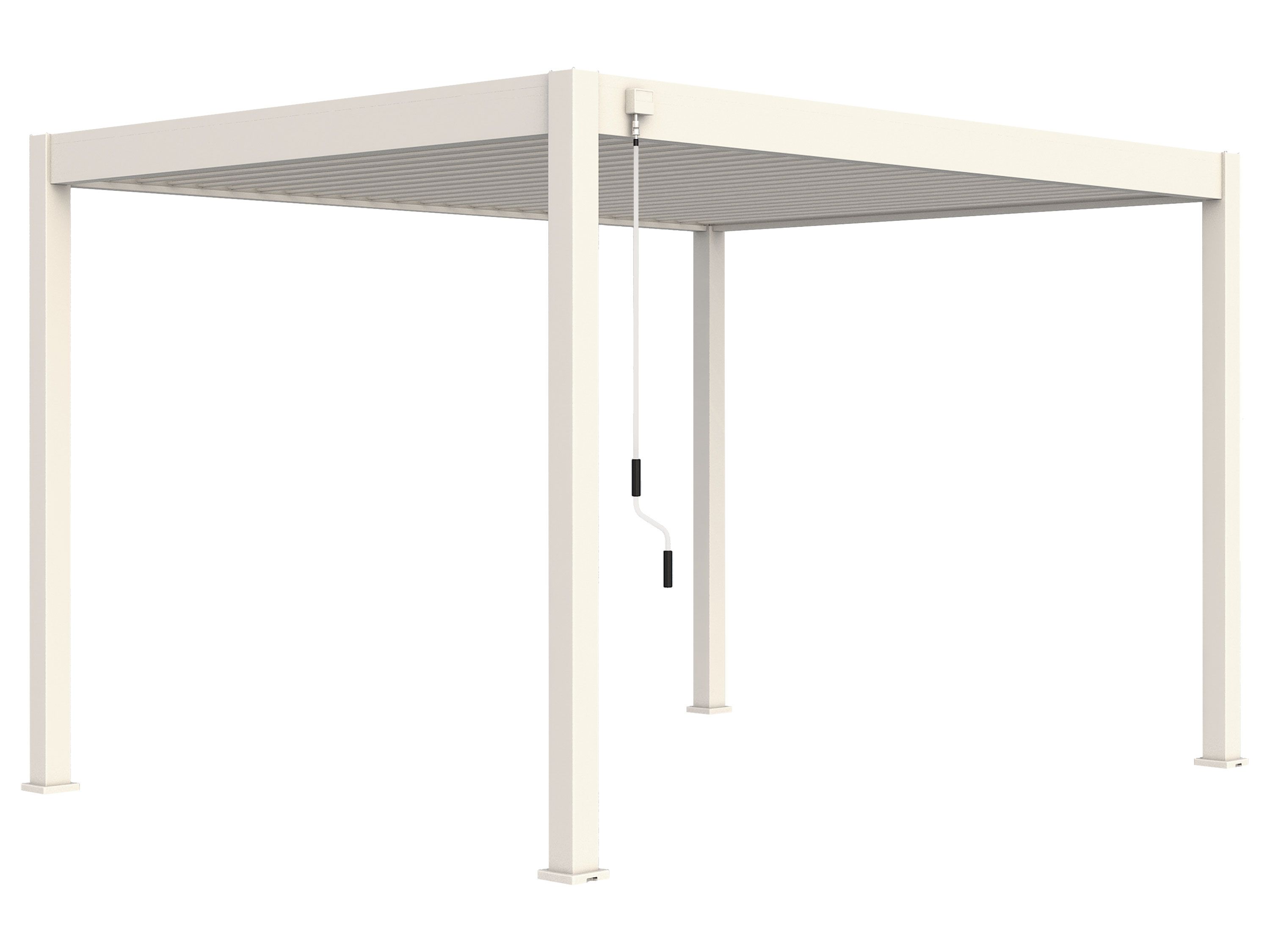 Pergoline Aluminiowe zadaszenie tarasowe Superior (Biały, 3x4 m)