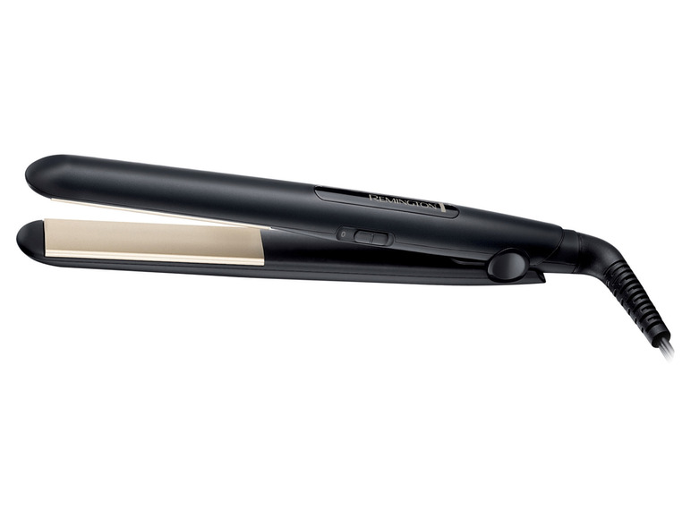 Czarna prostownica do włosów Remington.