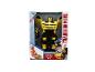 Żółta zabawka Transformers Bumblebee w pudełku, z funkcją sterowania radiowego.