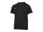 Czarny T-shirt Crivit z dekoltem w szpic.