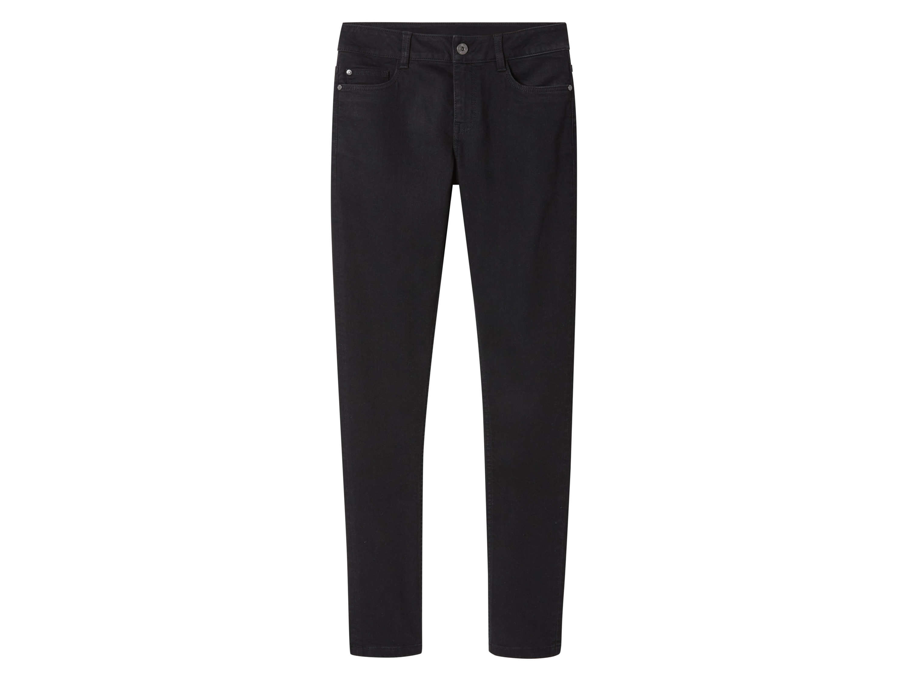 esmara® Jeansy damskie skinny fit (regularny, Czarny, 36)