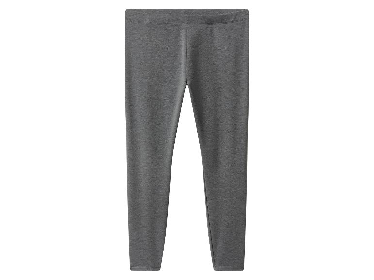 Damskie szare legginsy z mieszanki bawełny