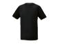 Czarny męski T-shirt z krótkim rękawem i okrągłym dekoltem