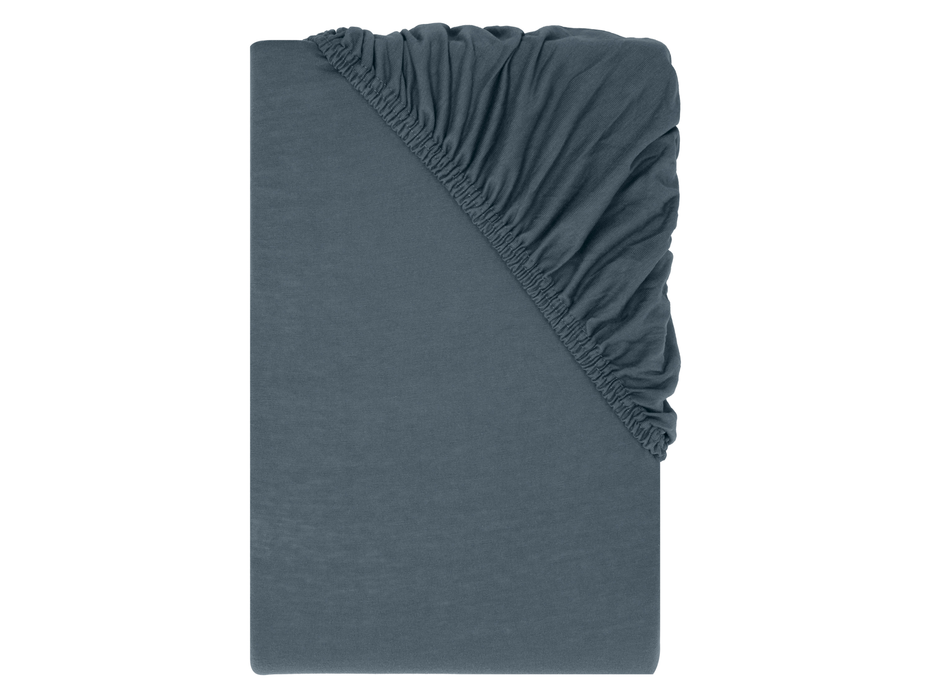 LIVARNO® Prześcieradło z dżerseju z gumką, 180-200 x 200 cm (Niebieski)