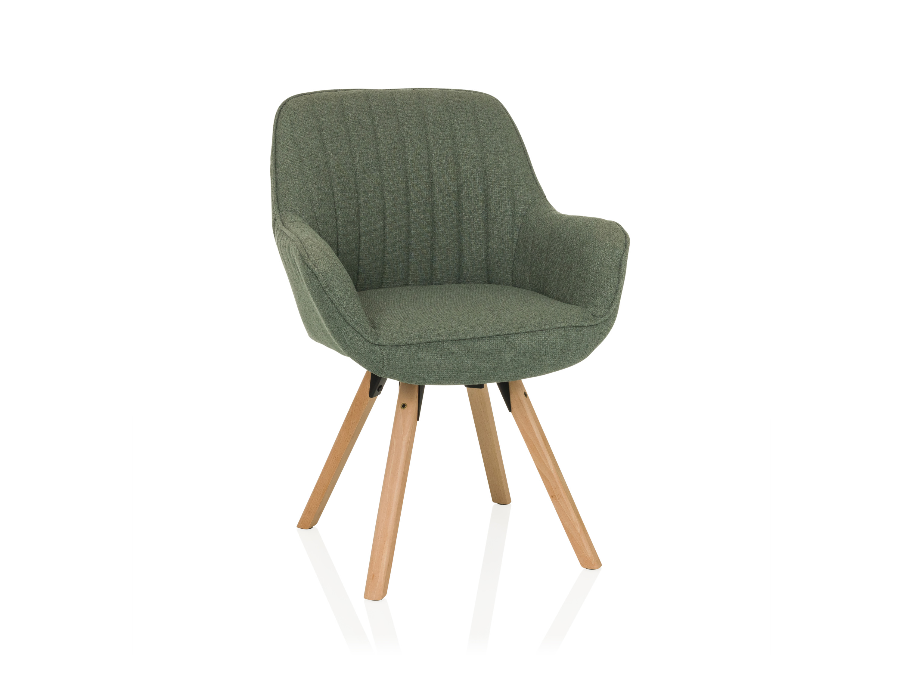 HJH LIVING Krzesło do jadalni obrotowe SCANDI SOFT  (miętowa zieleń)