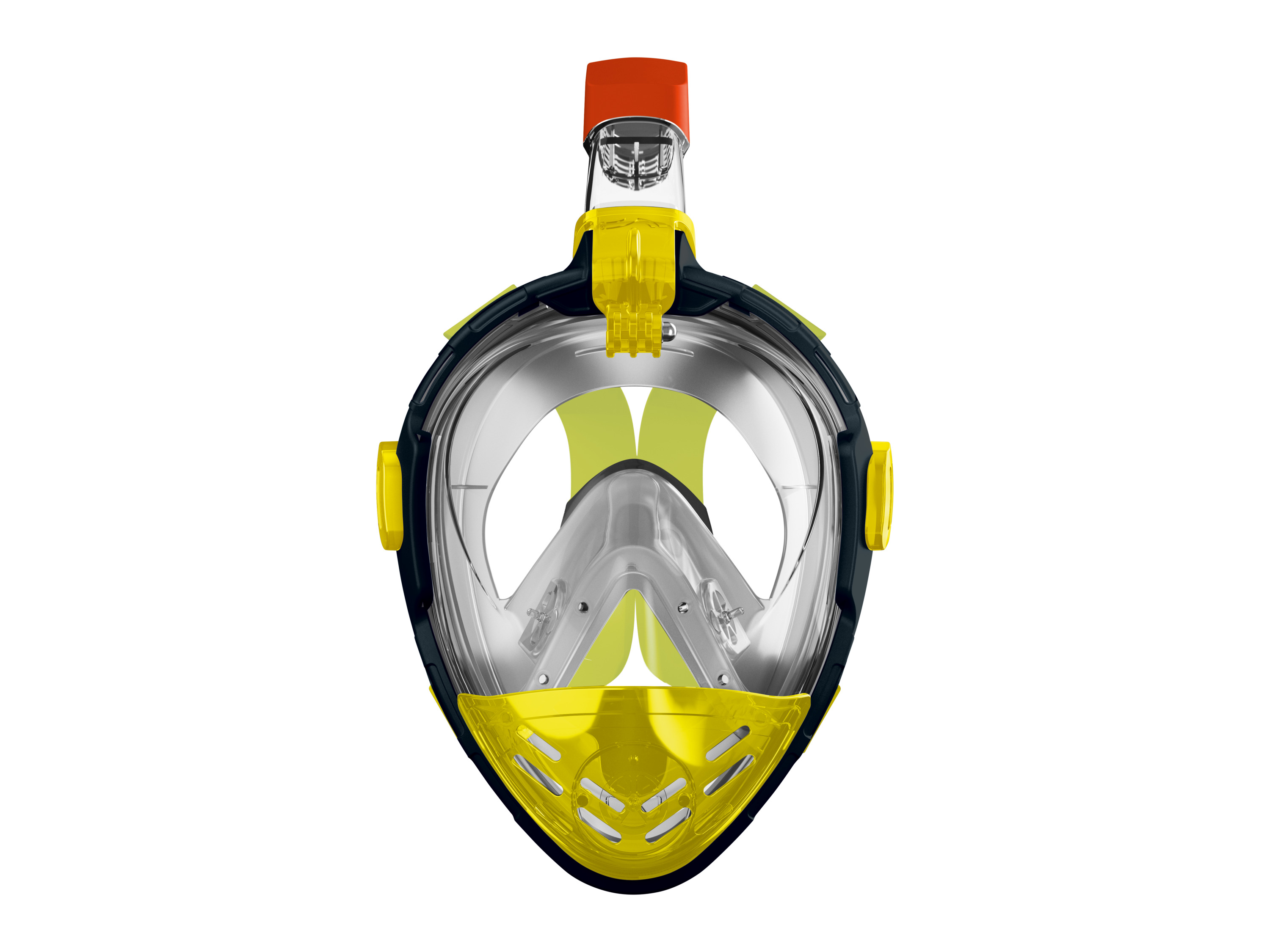 CRIVIT Maska do snorkelingu (Limonkowy/niebieski, L/XL)