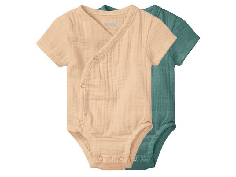 Pełny ekran: lupilu® Body niemowlęce kopertowe z bawełny organicznej, 2 sztuki - zdjęcie 9