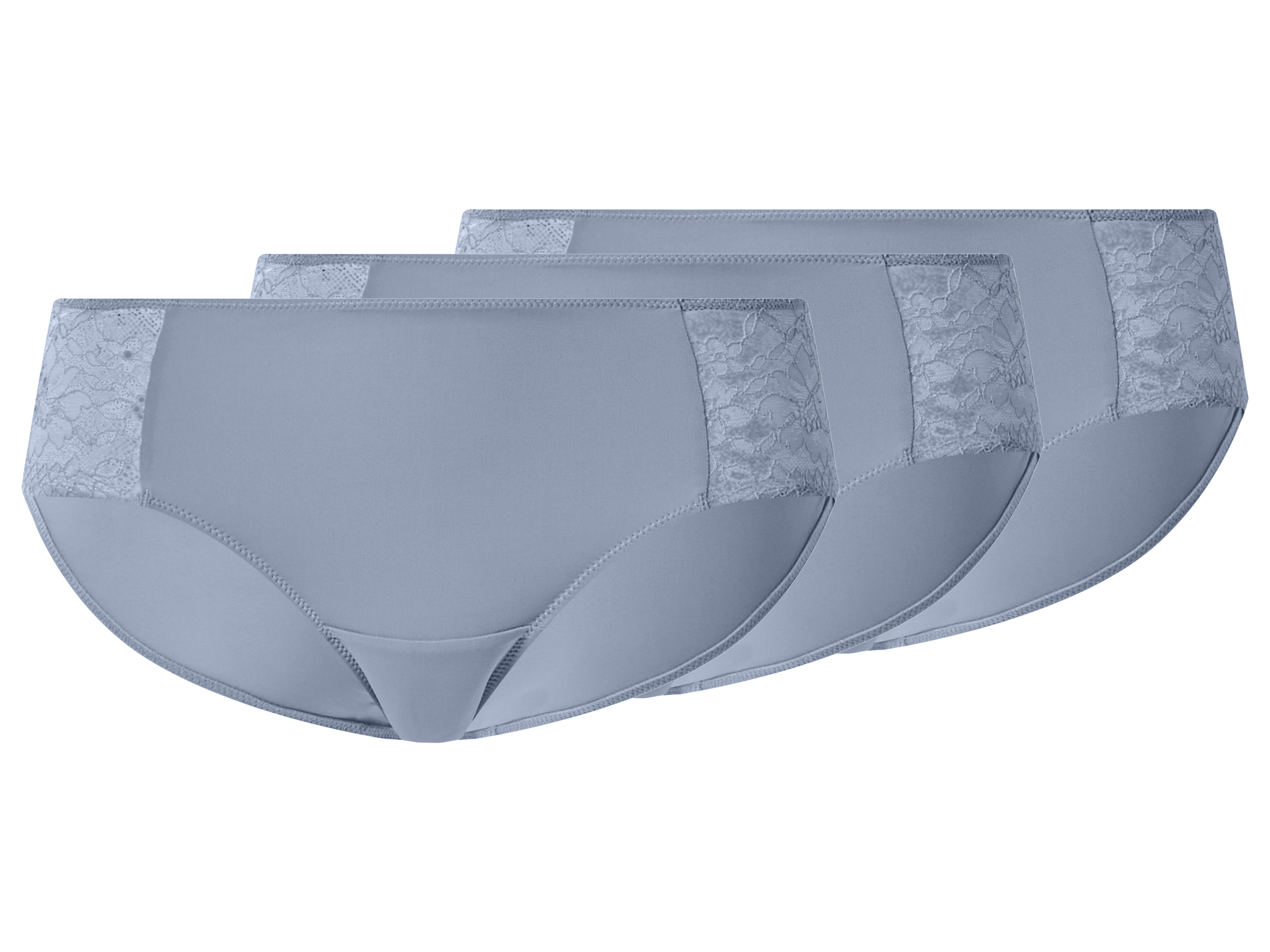 esmara® Majtki hipstery damskie z koronką, 3 pary