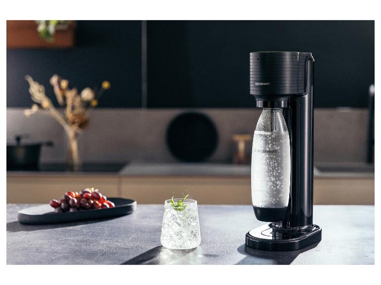 Saturator do wody Gaia Black z cylindrem CO2 i butelką 1 l